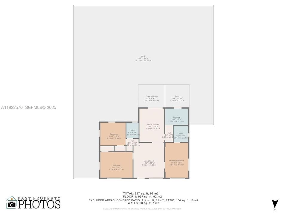 For Sale: $499,999 (3 beds, 2 baths, 997 Square Feet)