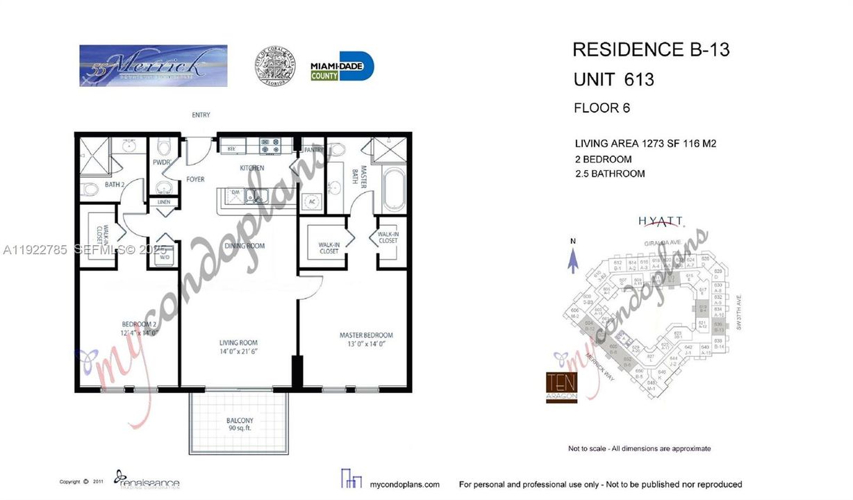 For Sale: $719,000 (2 beds, 2 baths, 1202 Square Feet)