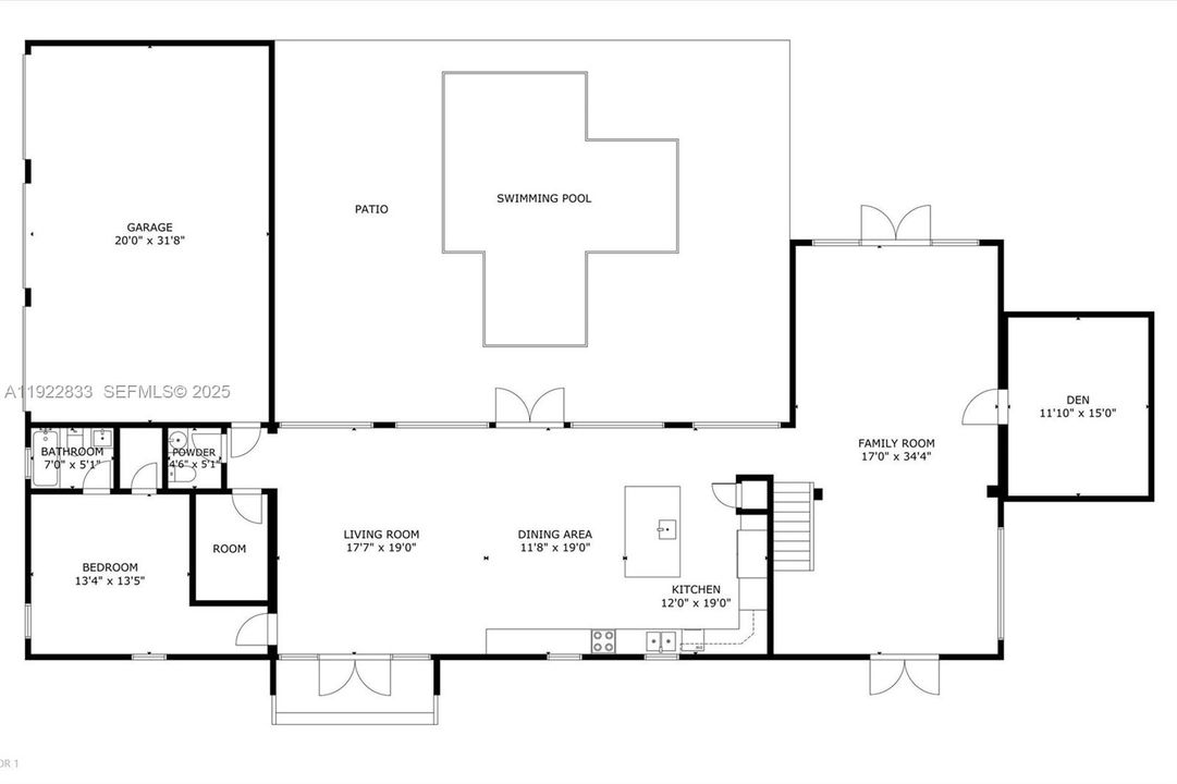 На продажу: $4,500,000 (5 спален, 4 ванн, 4156 Квадратных фут)
