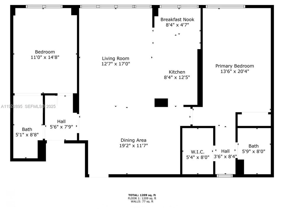 待售: $435,000 (2 贝兹, 2 浴室, 1488 平方英尺)