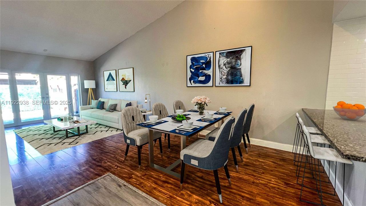 Family Room and Dining Area