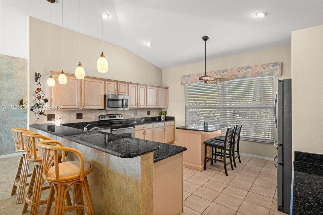 Lots of cabinets in the kitchen