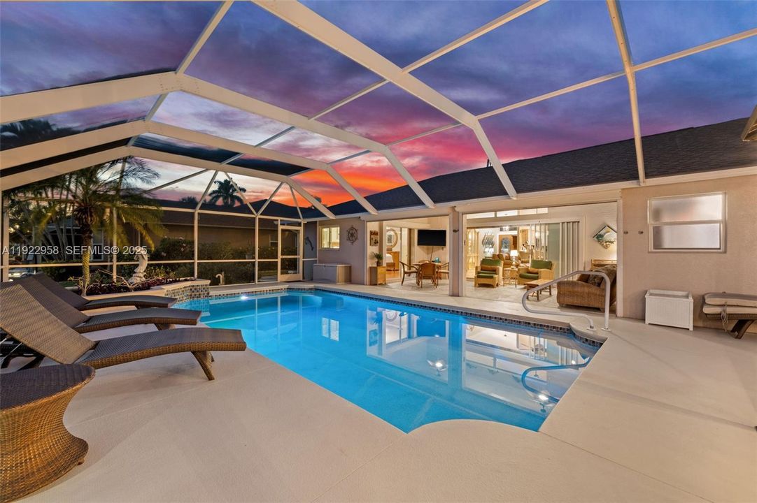 Lots of seating area around the pool