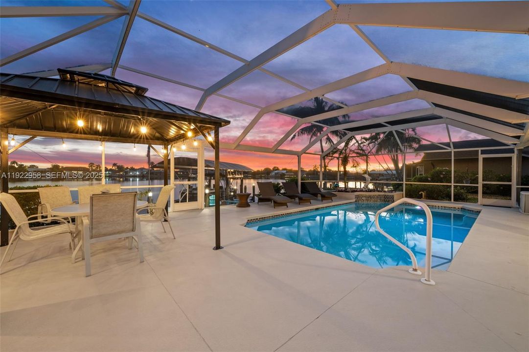 Pool and Gazebo all screened in