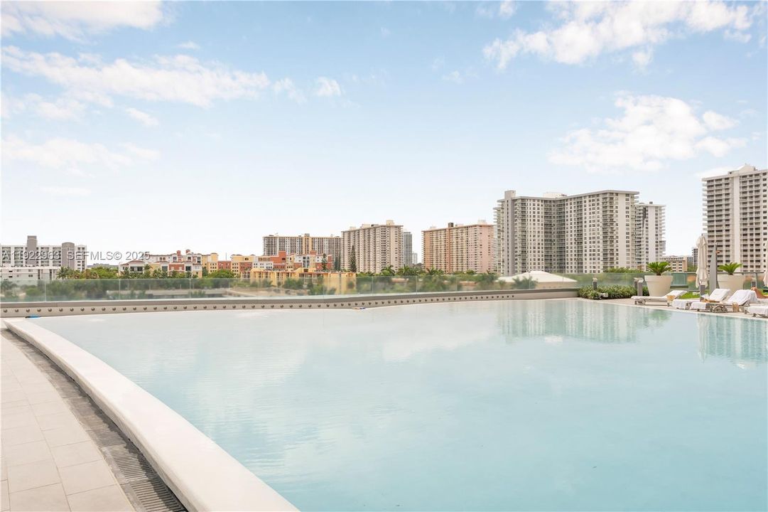 West pool, overlooking the city