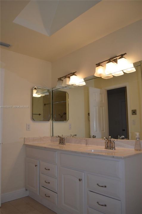 Master Bathroom double sinks