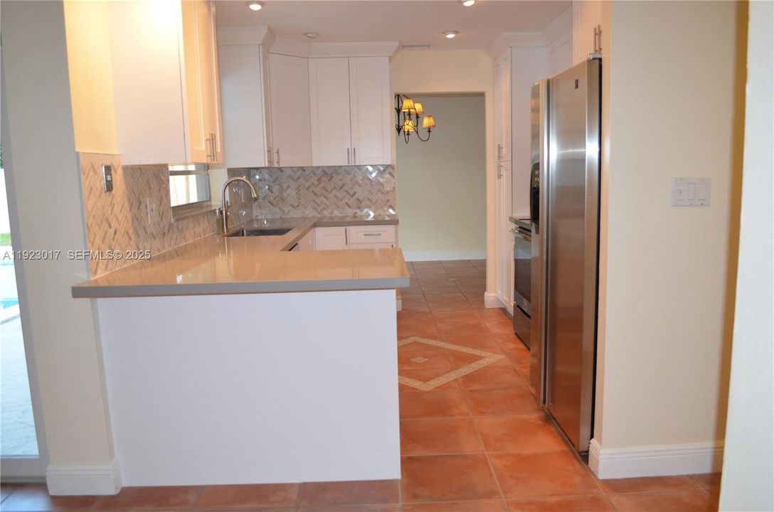 Kitchen entry from Family room