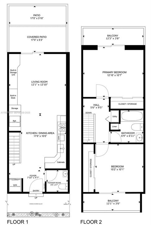 Floor plan with approximate measurements