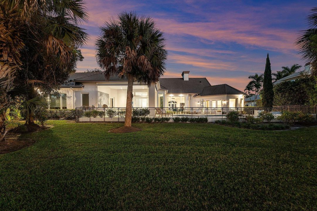 Rear Elevation at Dusk