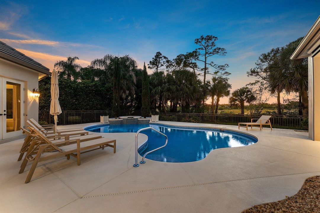 Pool Deck at Dusk
