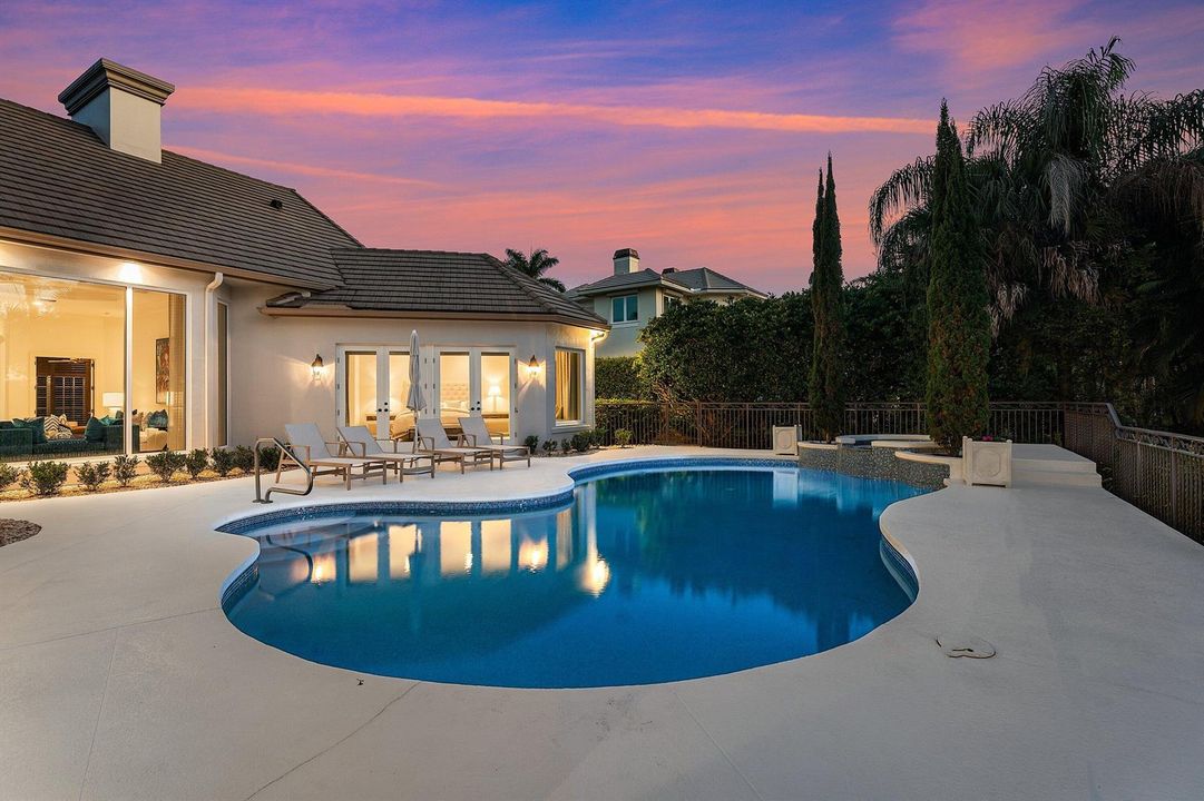 Pool Deck at Dusk