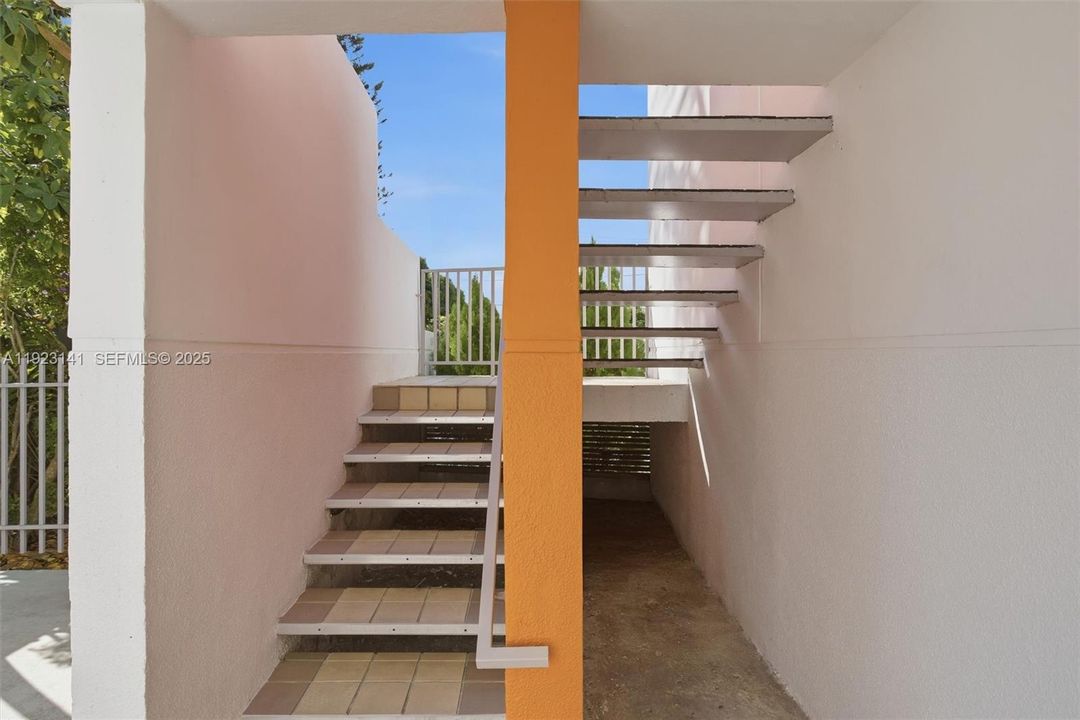 Stairs to upstairs Unit 2