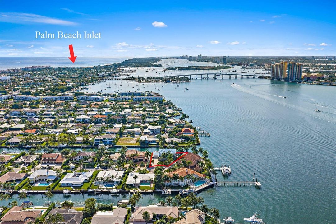 View to Palm Beach Inlet