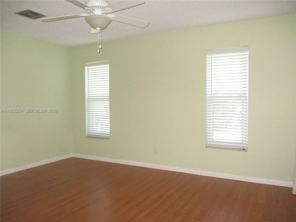 MASTER BEDROOM WITH TWO WINDOWS FOR EXTRA SUNLIGHT