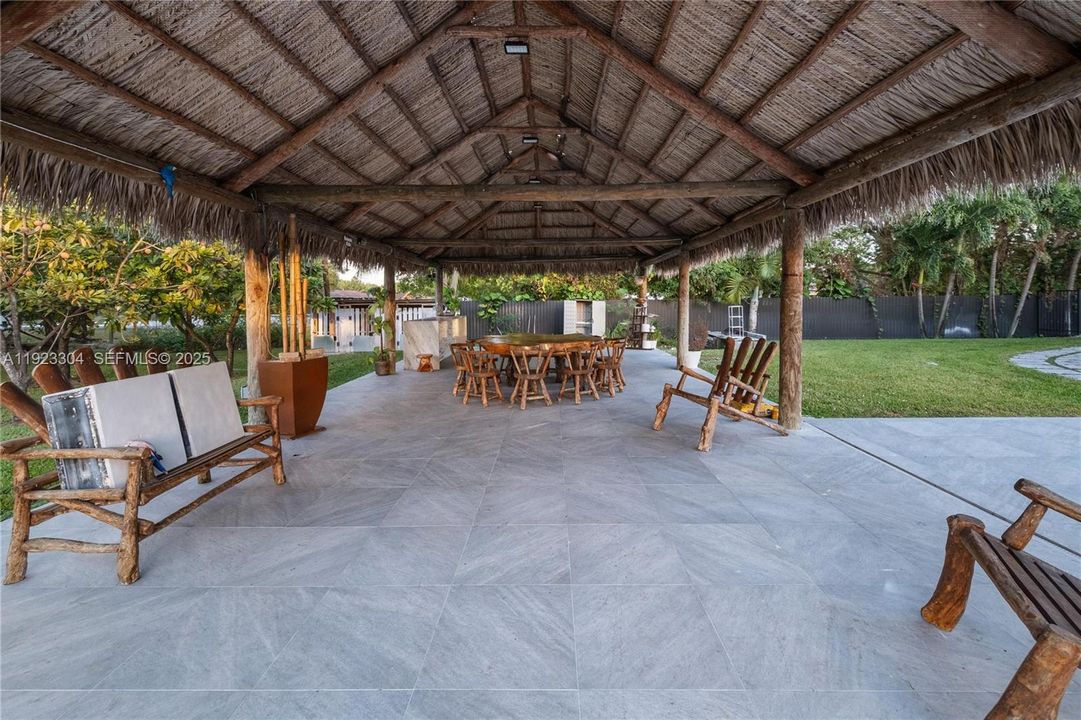 Massive Tiki Hut Lounge Area