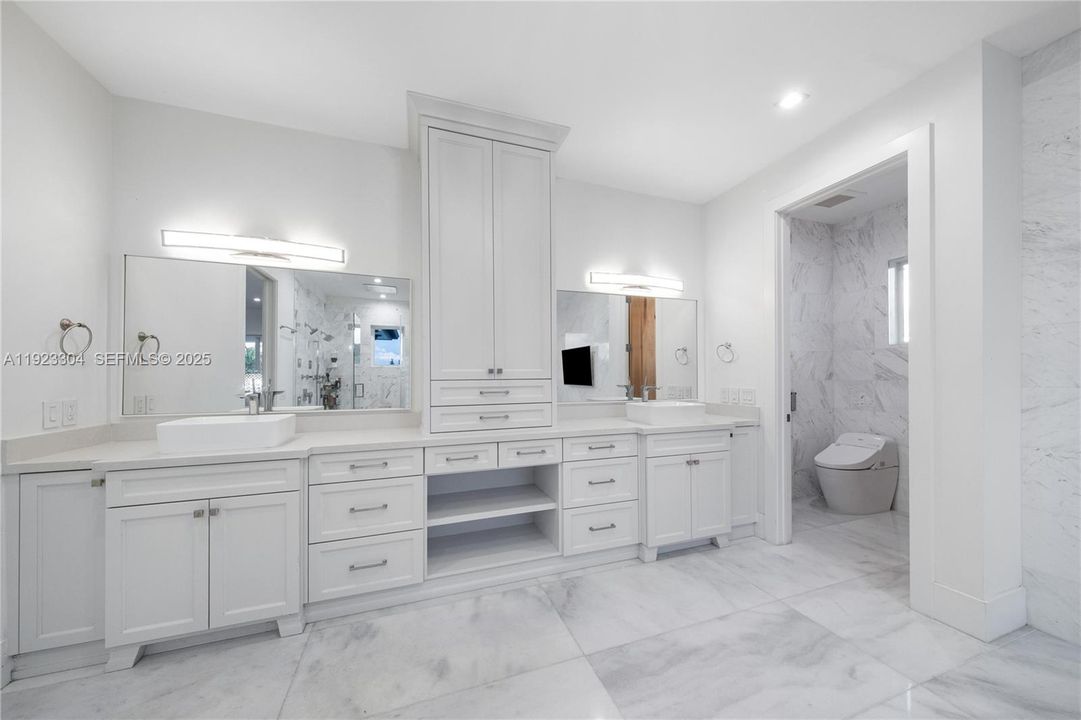 Primary Bathroom with His & Hers sinks