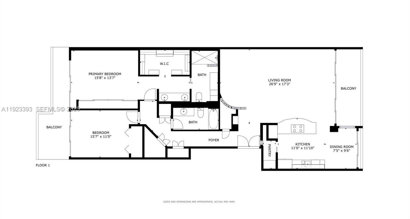 For Sale: $1,385,000 (2 beds, 2 baths, 1597 Square Feet)