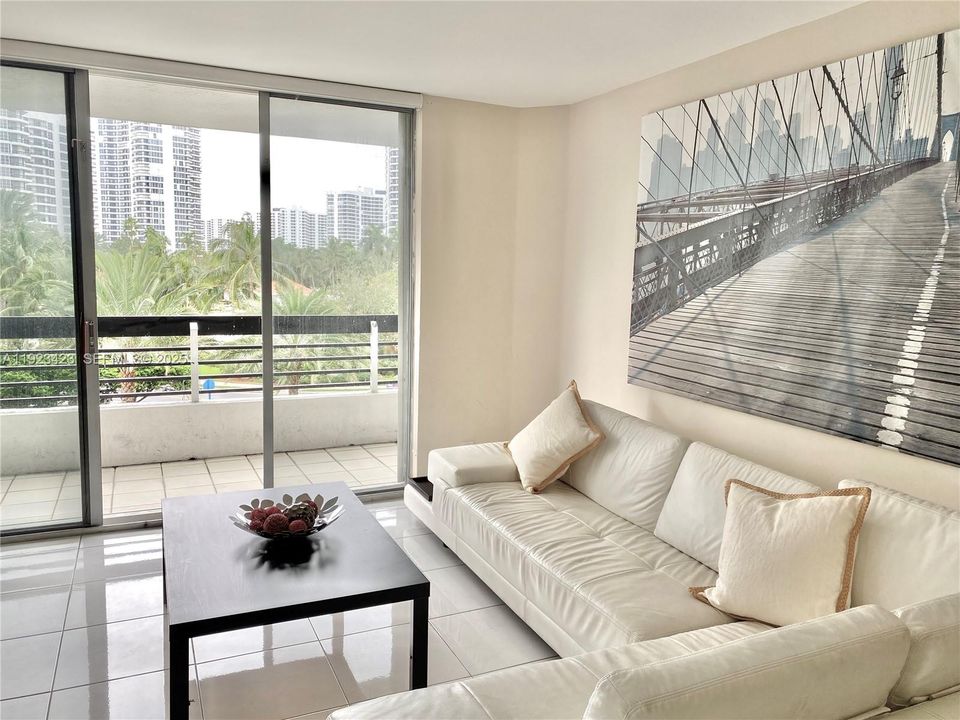 Garden views from the living room