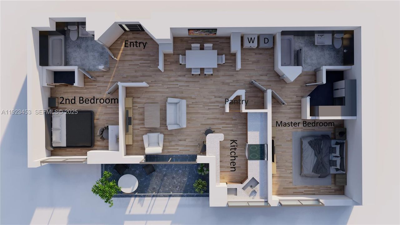 For Rent: $4,900 (2 beds, 2 baths, 1127 Square Feet)