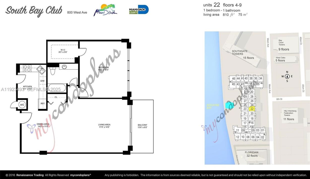 En Venta: $339,500 (1 camas, 1 baños, 810 Pies cuadrados)