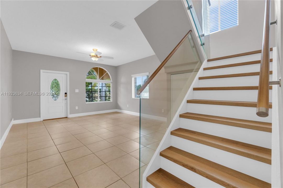 Living Room and Stairs
