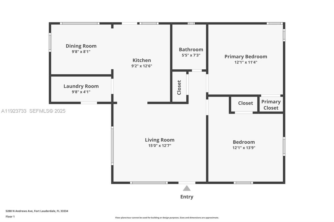В аренду: $2,220 (2 спален, 1 ванн, 828 Квадратных фут)