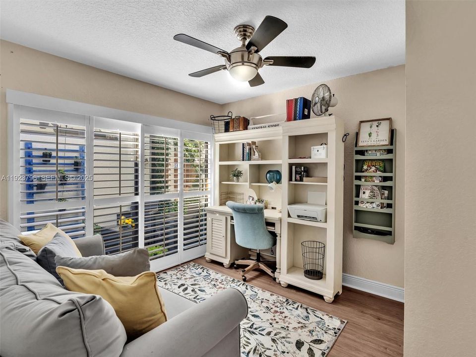 Third bedroom overlooks the Atrium