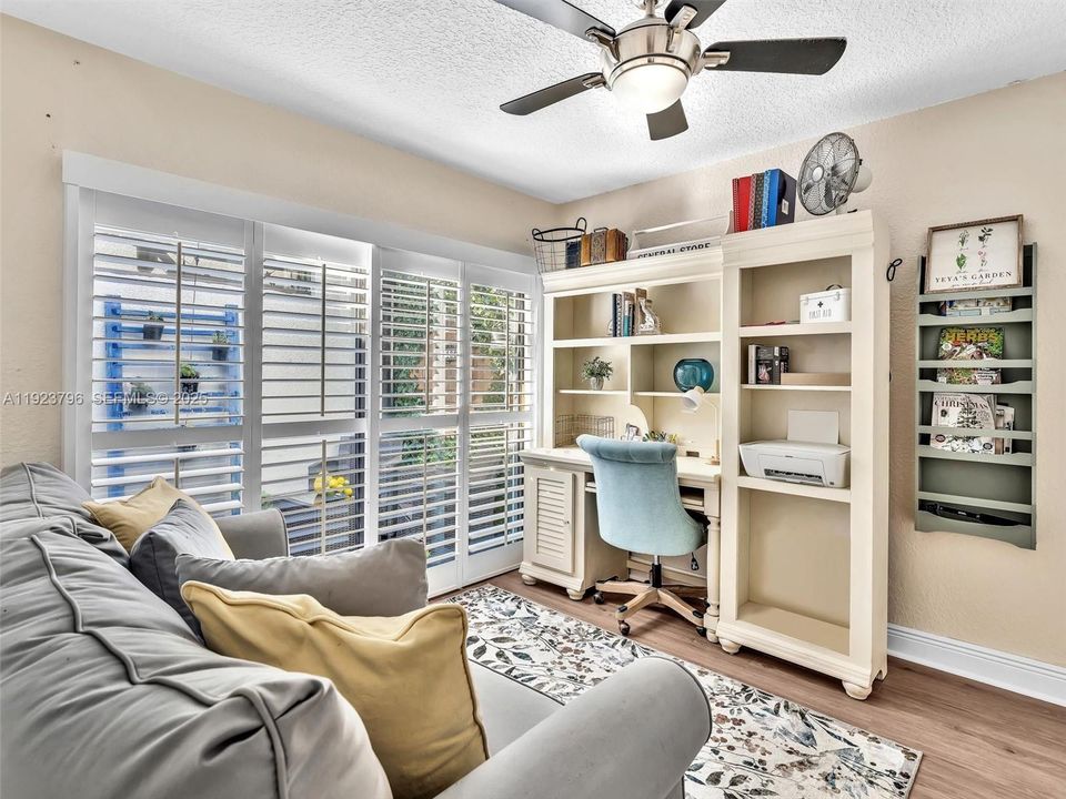 Third bedroom overlooks the Atrium