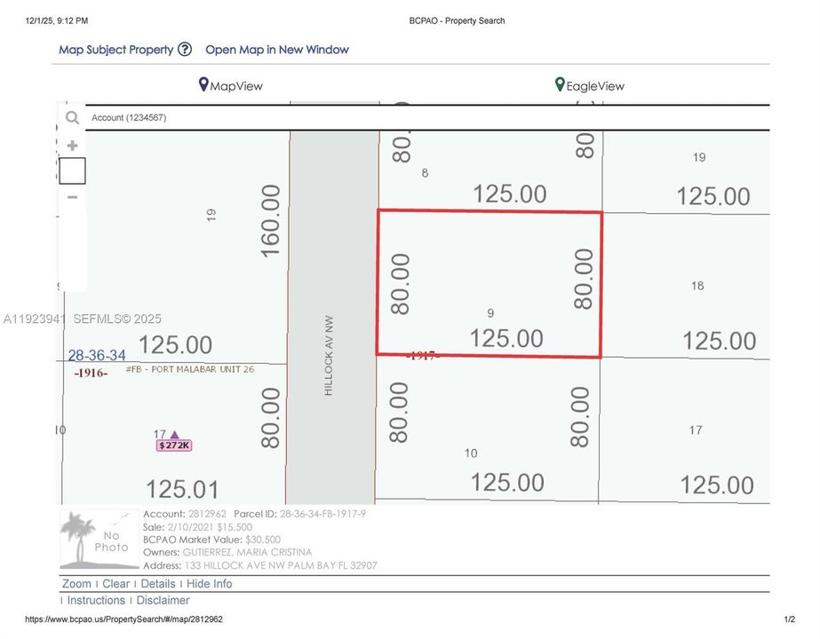 For Sale: $47,000 (0.23 acres)