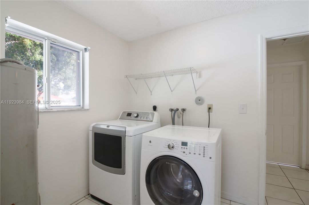 Enter through the kitchen or Living room