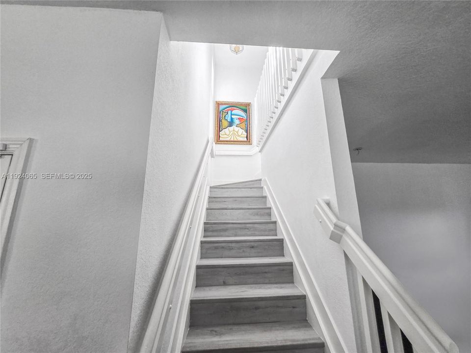 Stairs leading to second floor.