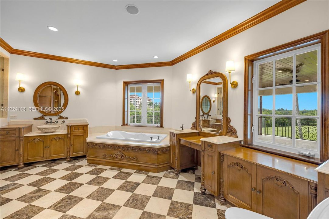 Her bath - primary bathroom