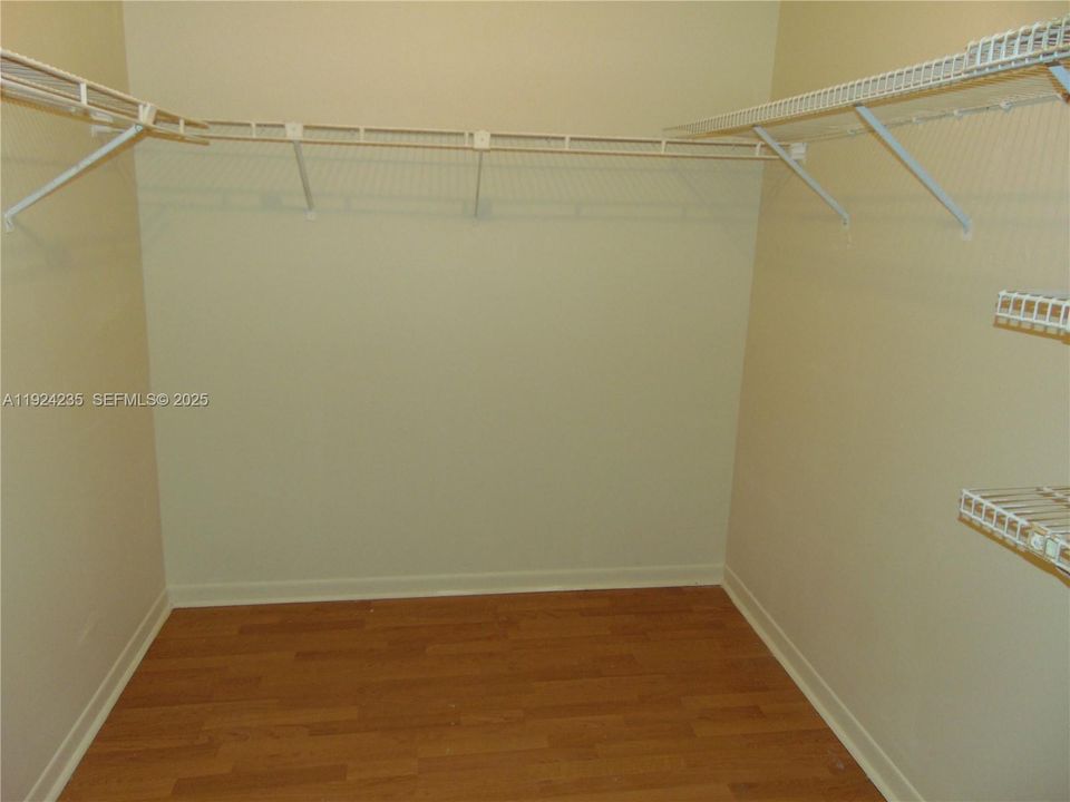 Primary walk-in closet
