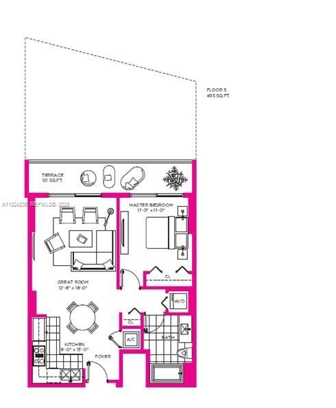 For Rent: $2,750 (1 beds, 1 baths, 616 Square Feet)