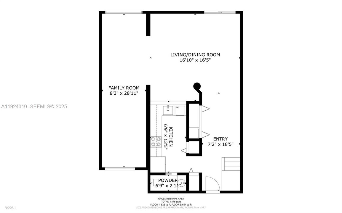 В аренду: $4,000 (2 спален, 1 ванн, 1475 Квадратных фут)