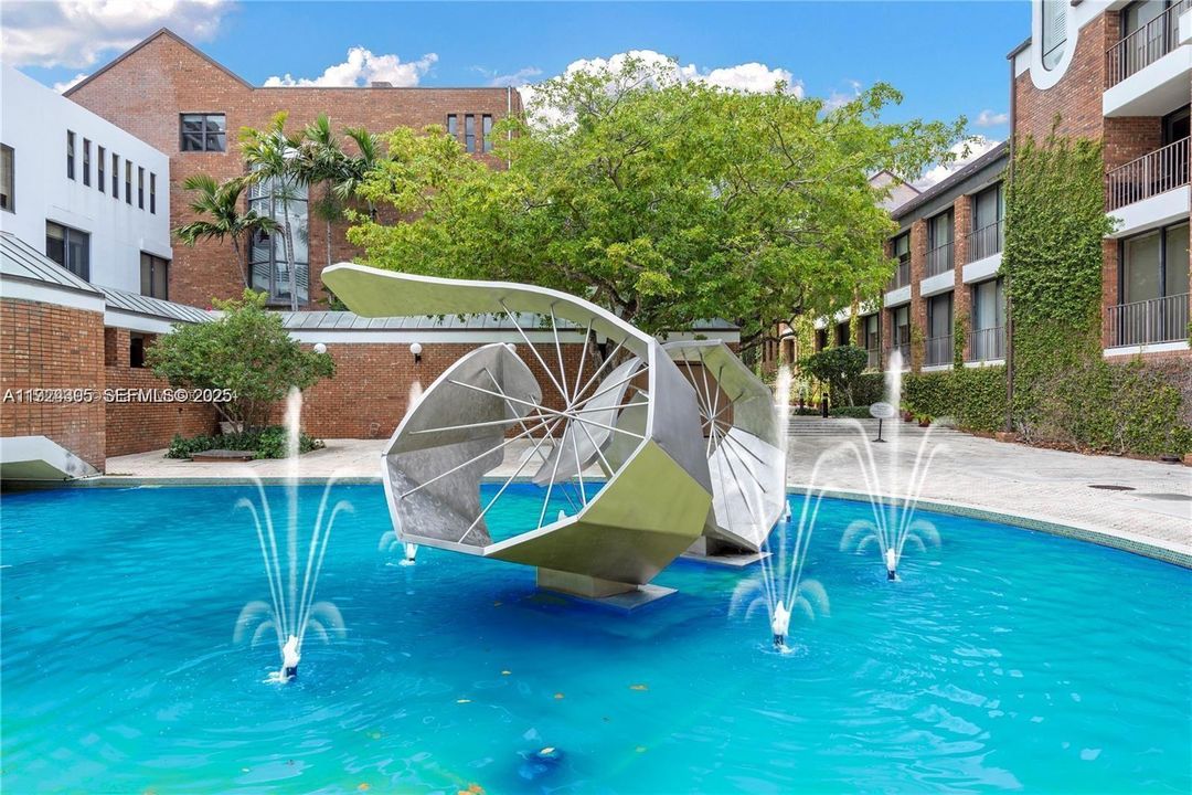 Outdoor Sculpture by Courtyard TH