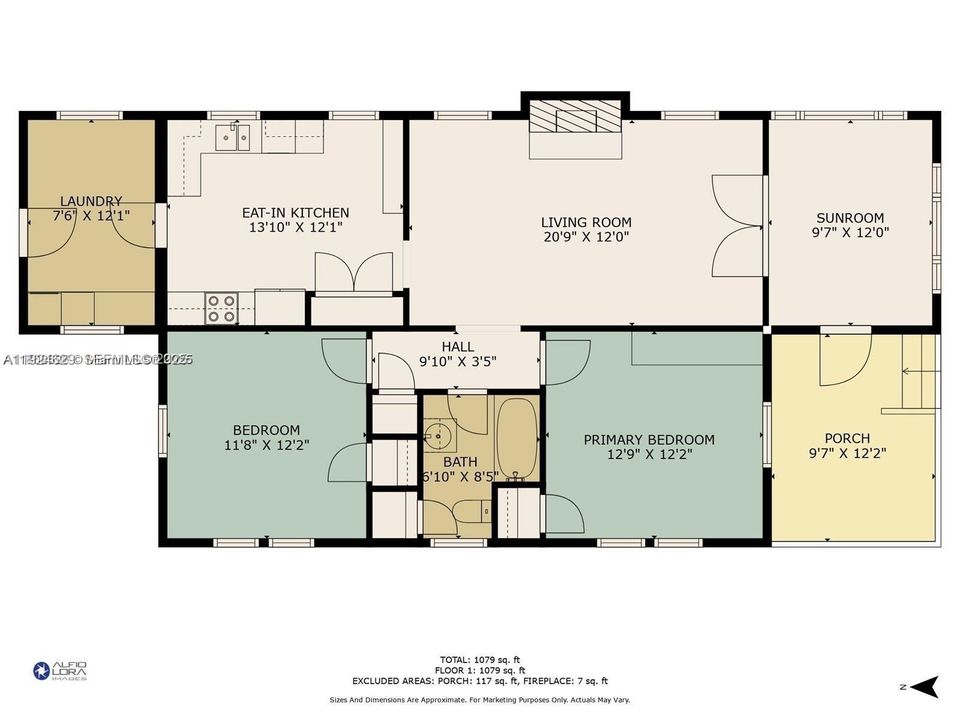 For Sale: $997,000 (2 beds, 1 baths, 1073 Square Feet)