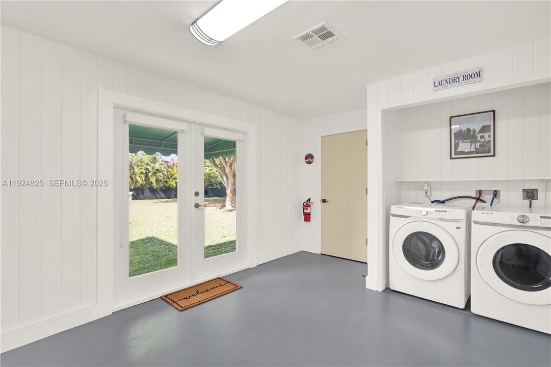 Extra Large Pantry with Impact French Doors