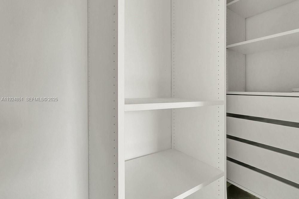Ample storagespace