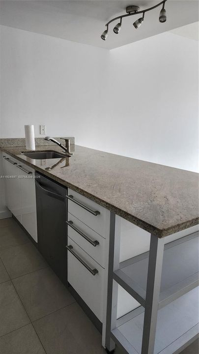 Stainless steel appliances, granite countertop. Modern and elegant