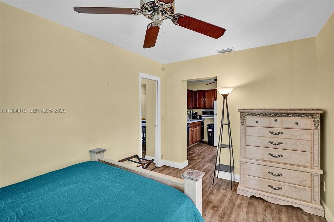 1 bedroom in-law quarters bedroom