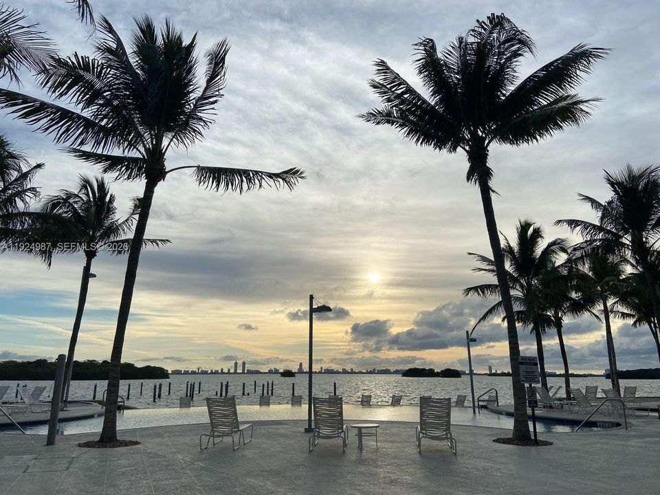 Gorgeous Sunsets from the Pool