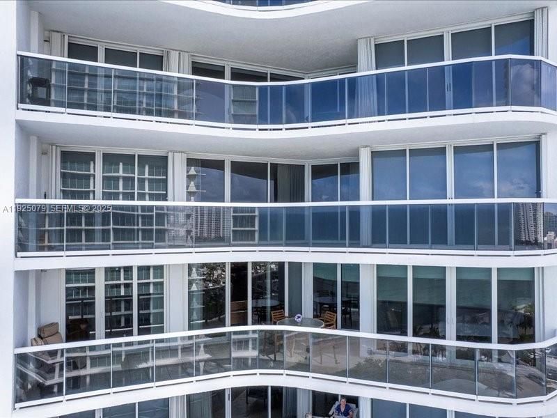 large Balcony with access from 2 bedrooms, kitchen and living