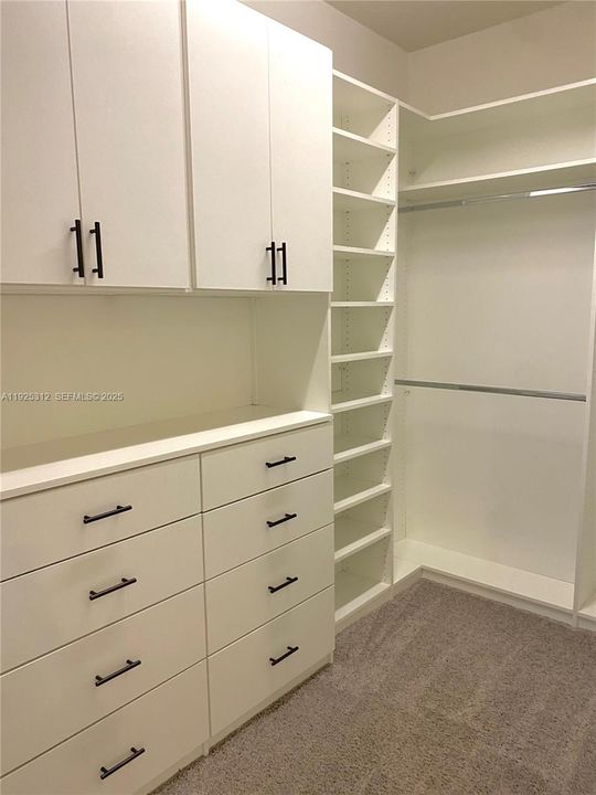 Masters walk-in closet