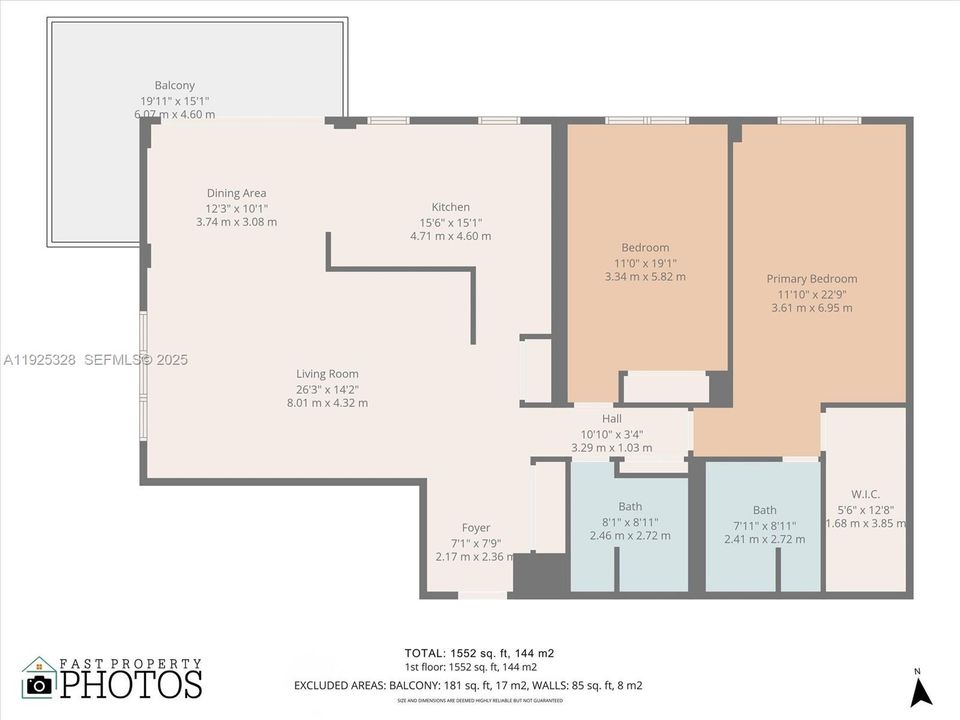 На продажу: $749,000 (2 спален, 2 ванн, 1552 Квадратных фут)