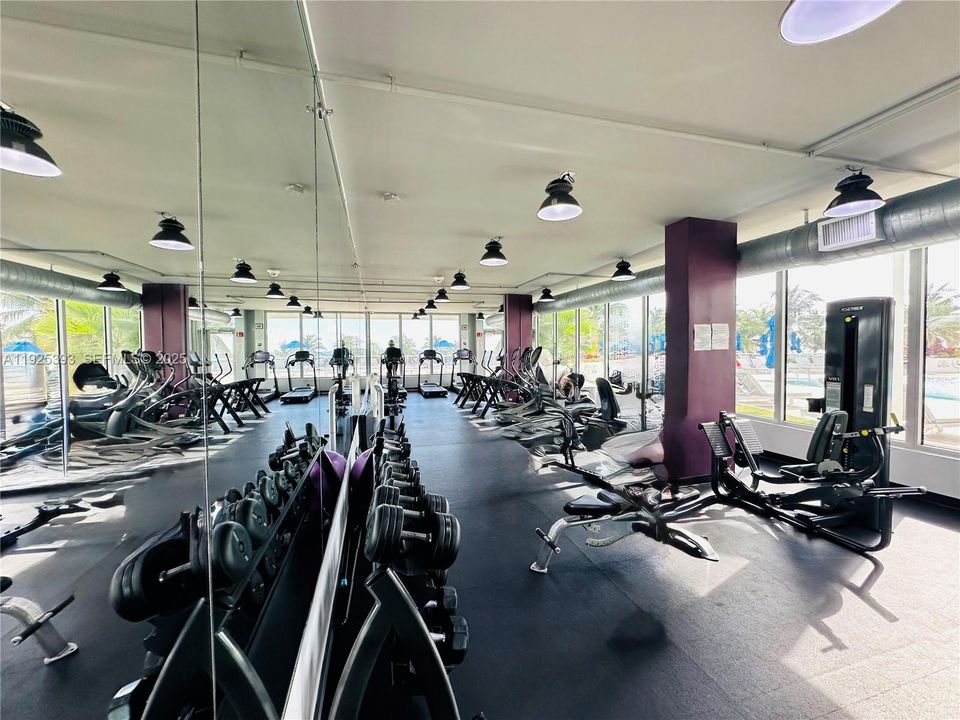 Work out with ocean view