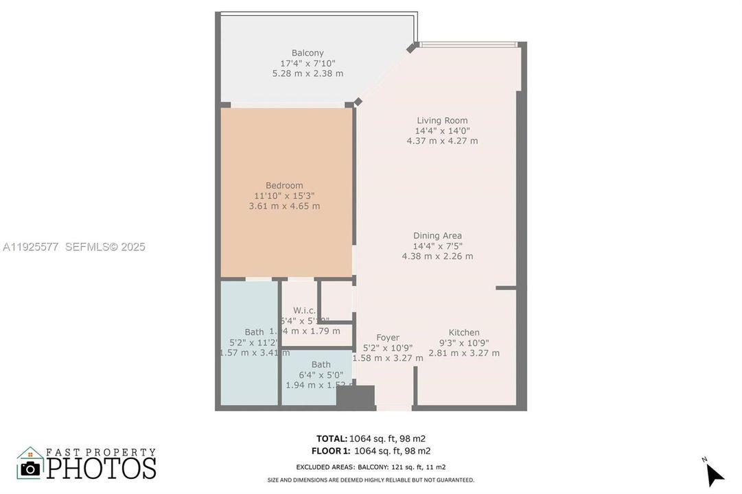 For Sale: $2,500,000 (1 beds, 1 baths, 1064 Square Feet)