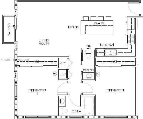 В аренду: $2,700 (2 спален, 1 ванн, 985 Квадратных фут)