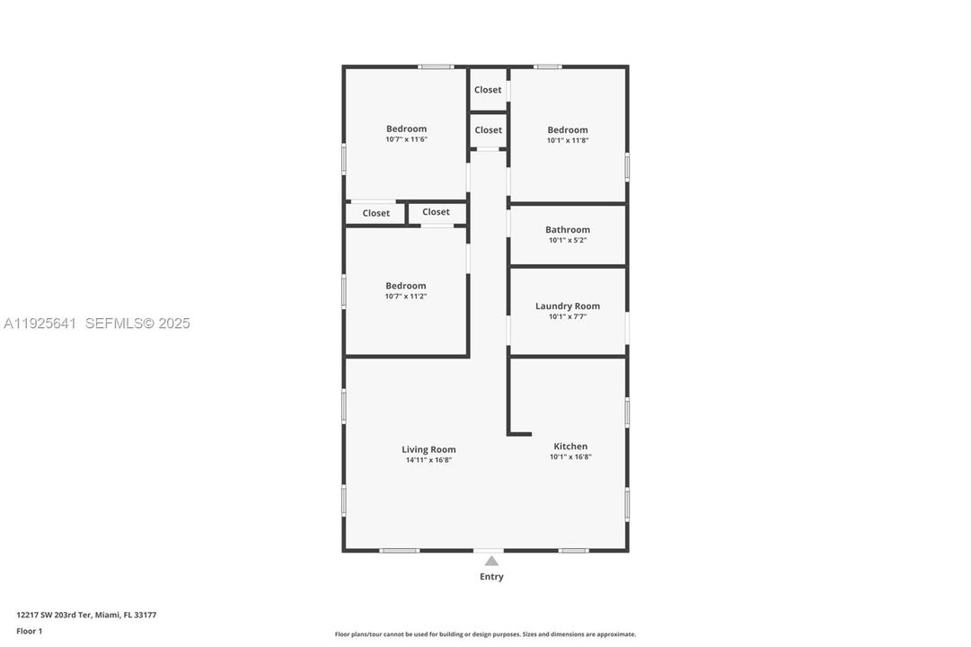 For Rent: $2,700 (3 beds, 1 baths, 1050 Square Feet)