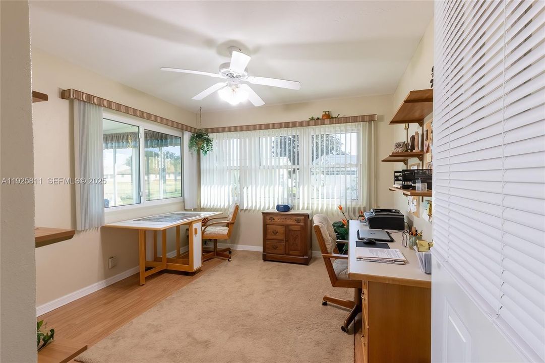 Office/library/3rd bedroom